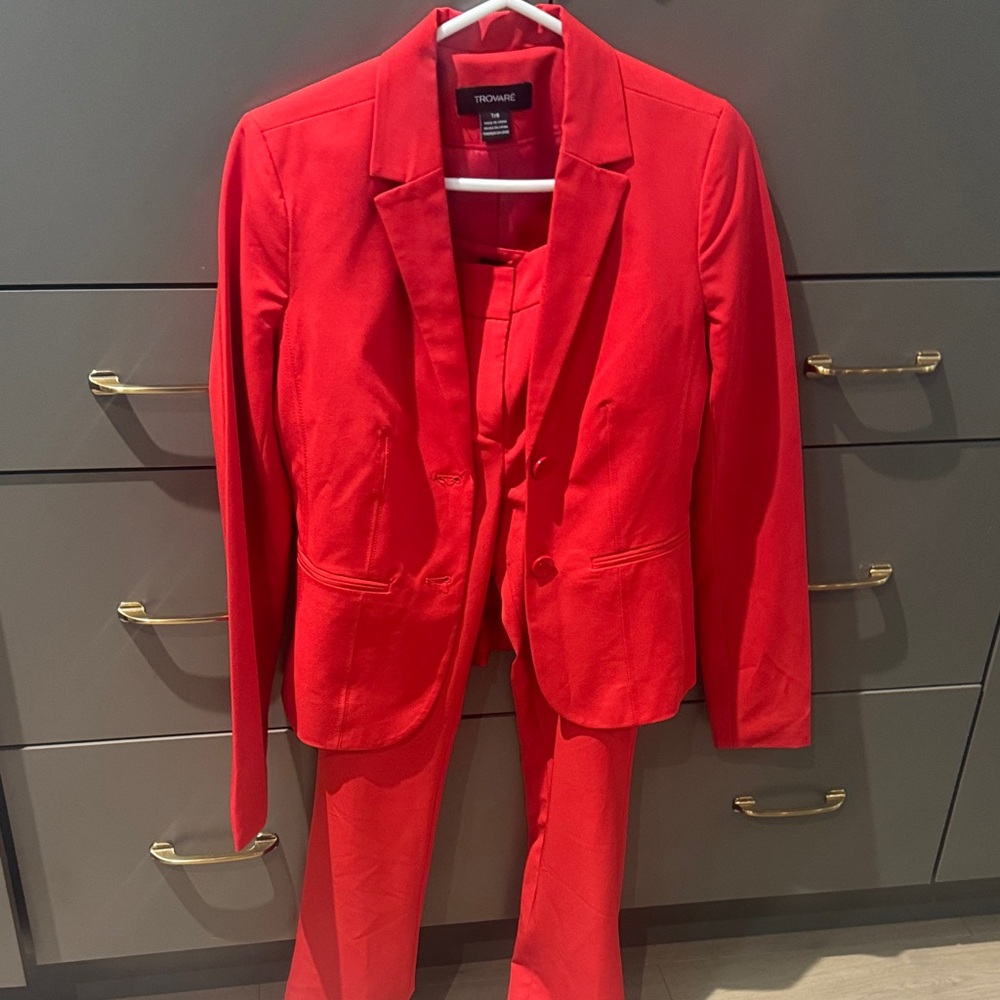 Chic Red Women's Suit by Tahari